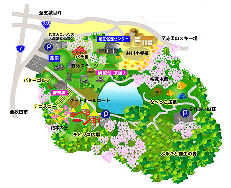 国花苑内マップ 国花苑内マップ